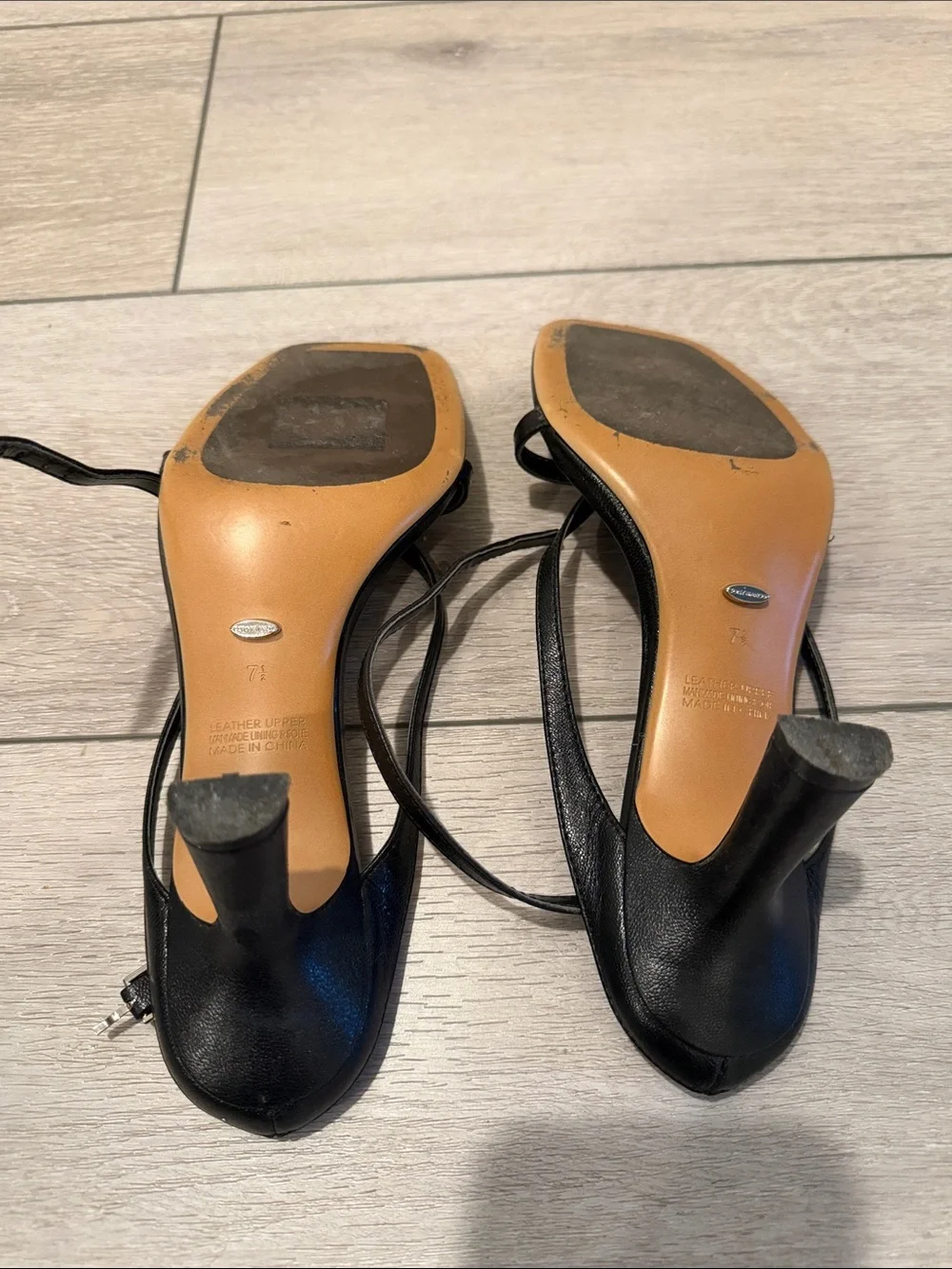 Tony Bianco Black Minimalist Wrap-Strap Heels